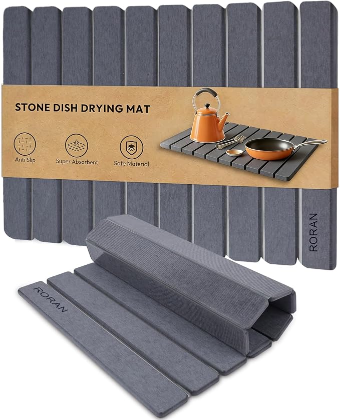 Stone Drying Mat for Kitchen Counter, Drying Matt Kitchen Counter, Quick Dry by Unknown