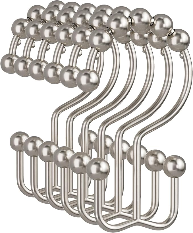 Amazer Shower Curtain Hooks, Shower Rings by Amazer