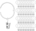 40 Pack Rings Curtain Clips Rustproof Metal Window Drapery Decorative Clips by Fivebop