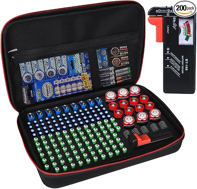Battery Organizer Storage Box by EnhanceYourLife