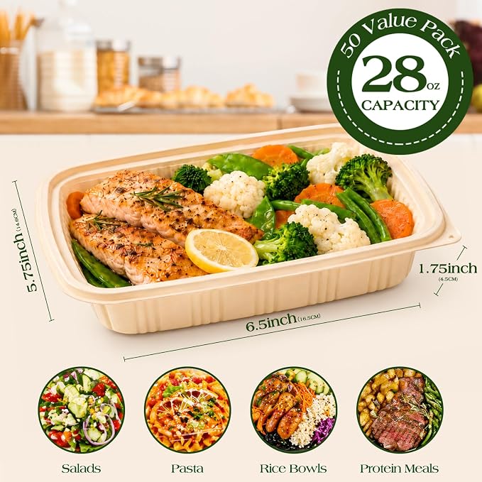 100 Piece Meal Prep Containers - Image 4