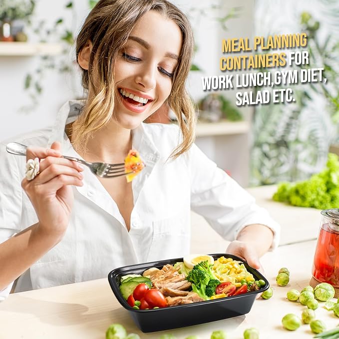 100-Piece 34 OZ Meal Prep Containers Reusable - Image 7