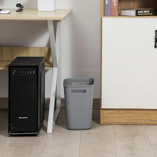 Plastic Small Bathroom Trash Can Wastebasket, 3.5 Gallon, 2 Pack | Compact - Image 5