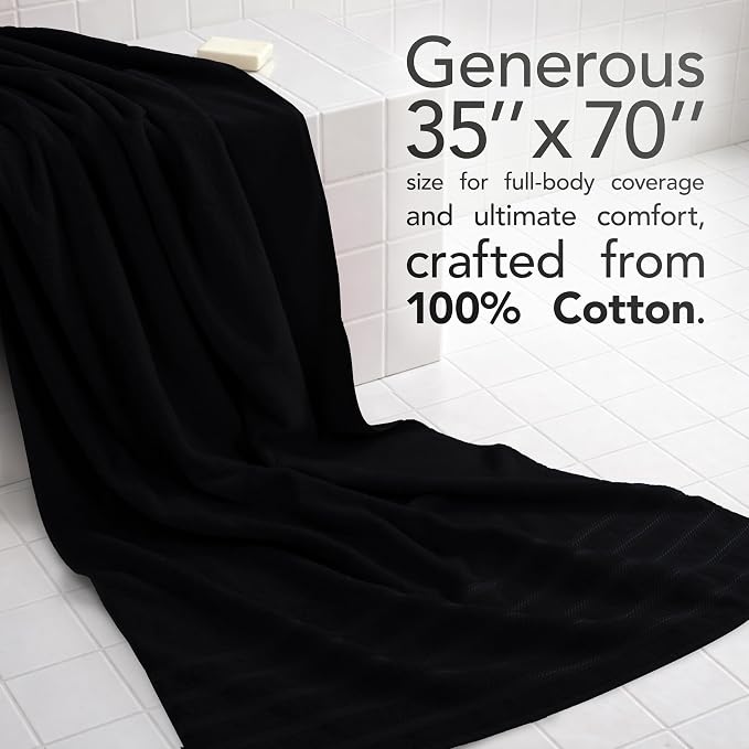 American Soft Linen 100% Cotton Luxury Turkish Towels, 35x70 XL Bath Sheet | - Image 2