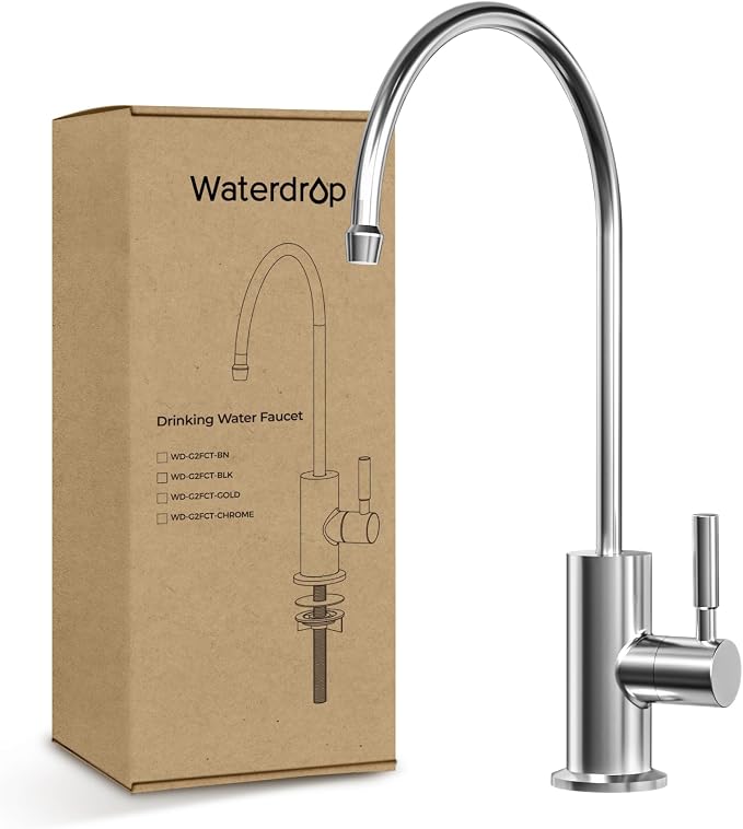 Waterdrop G2FCT-Chrome Reverse Osmosis Water Filter Faucet, Polished Chrome | by Waterdrop