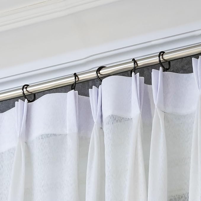 Hotop 60 Pcs 1.26 Inch Curtain Ring and 60 Pcs Pin Hook, Oil-Rubbed Bronze | - Image 5