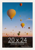 wallsthatspeak 20x24 White Picture Frame for Puzzles Posters Photos or Artwork
