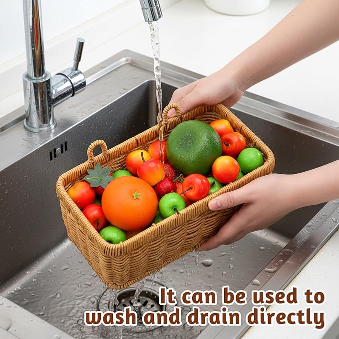 2 Pcs Wall Hanging Baskets for Storage, Woven Hanging Basket - Image 4
