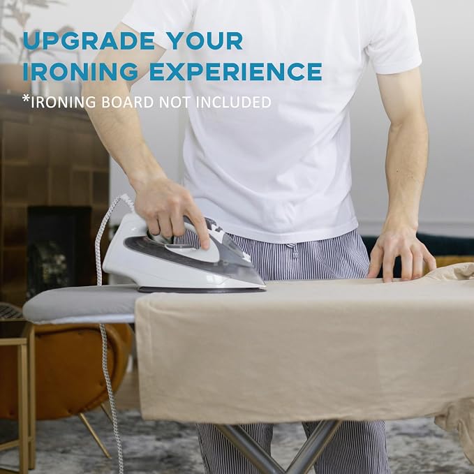 Small Ironing Board Cover 13"x43", RAINHOL Grey - Image 7