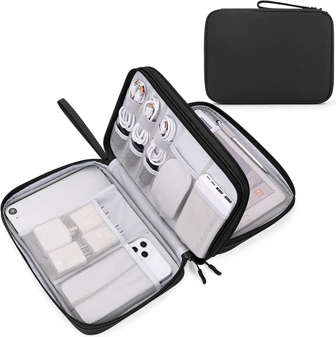 FYY Electronic Organizer, Travel Tech Pouch Bag, Extra Large, Waterproof by FYY