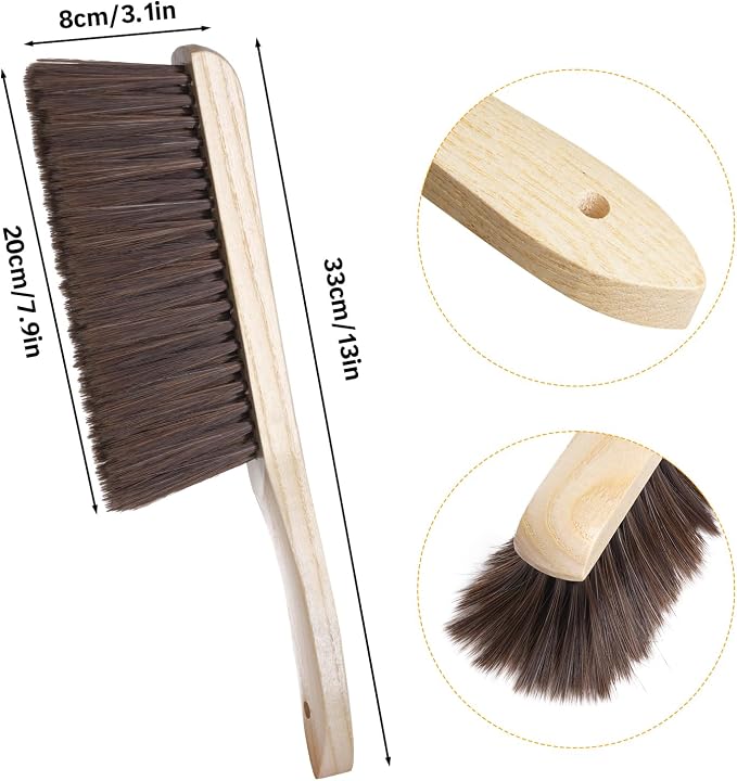 Rbenxia Wooden Handle Bench Brushes Soft Household Dust Cleaning Brushes | Soft - Image 2