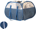 Collapsible Laundry Basket, 90L Tear Proof Mesh Pop-up Hamper | Foldable by HEDONLEE