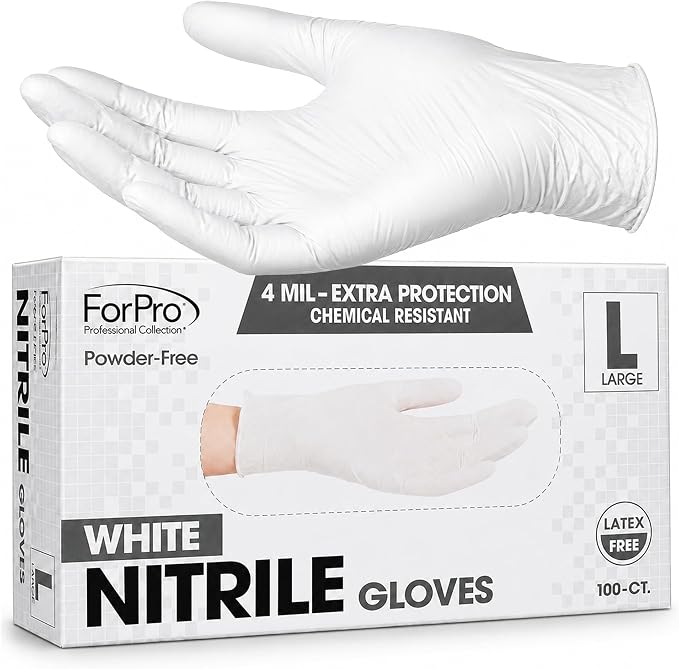 ForPro Disposable Nitrile Gloves, Chemical Resistant, Powder-Free, Latex-Free - Image 2