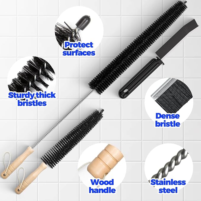 Holikme Dryer Vent Cleaner Kit 3 Pack – Crevice & 2 Lint Brushes | Flexible - Image 5