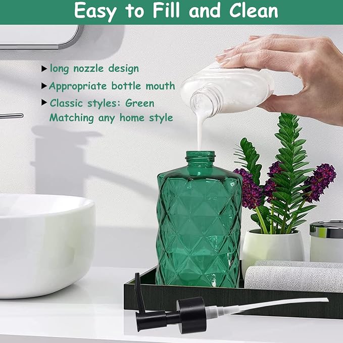 YYTSGG Green Bathroom Soap Dispenser Set - Image 3