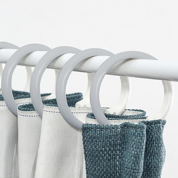 60 Pcs Metal Drapery Curtain Rings & Hooks, 30 mm Internal Diameter - Image 7