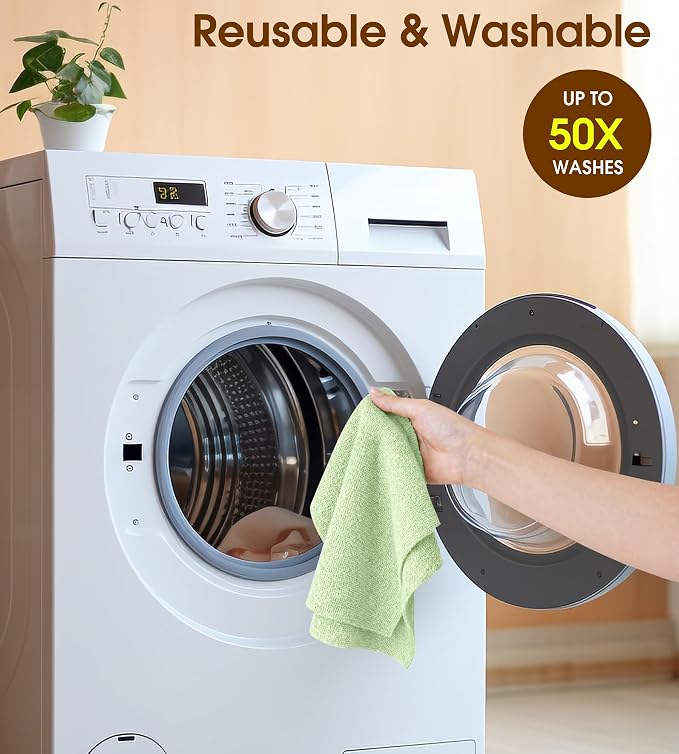 KitchLife Microfiber Cleaning Cloth Roll, 100 Pack - Image 7