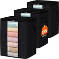 SpaceWhisper 3 Pack 100L Clothes Storage, Foldable Storage Bags, by Unknown