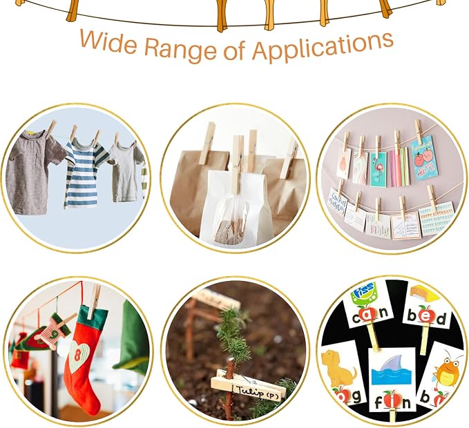 24 PCS Wood Clothespins - Image 6
