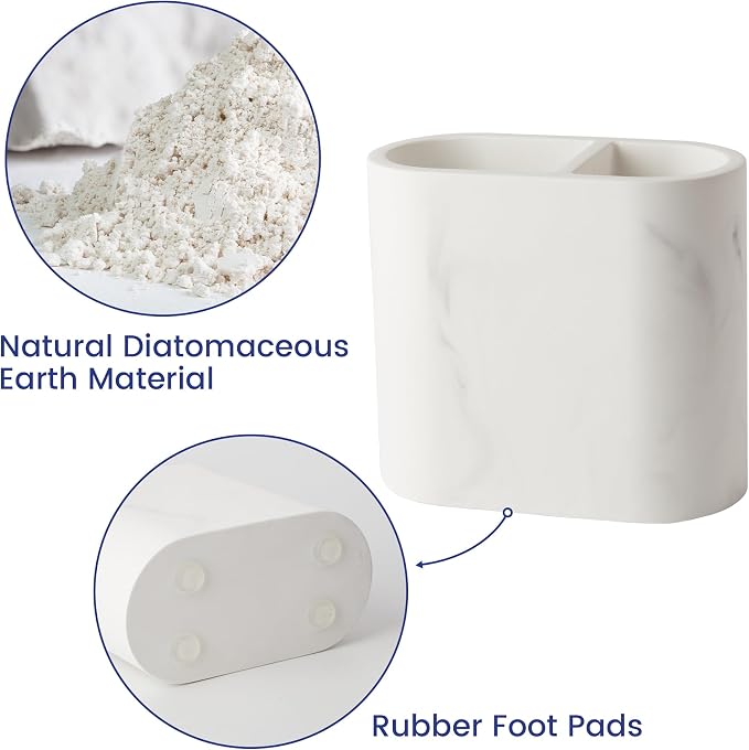 Diatomite Toothbrush Holders for Bathrooms, Electric Tooth Brush and Toothpaste - Image 6