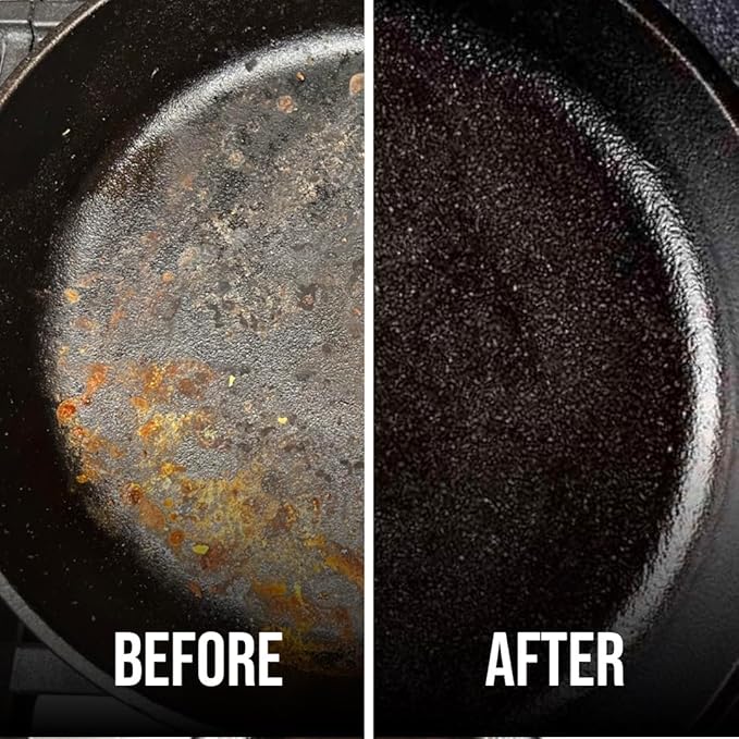 Knapp Made Original 4" Chainmail Scrubber - Cleaner For Cast Iron, Stainless Steel, Hard Anodized Cookware and Other Pots & Pans