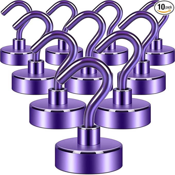 Neosmuk Magnetic Hooks, 40lb Heavy Duty, 10 Pack by Neosmuk