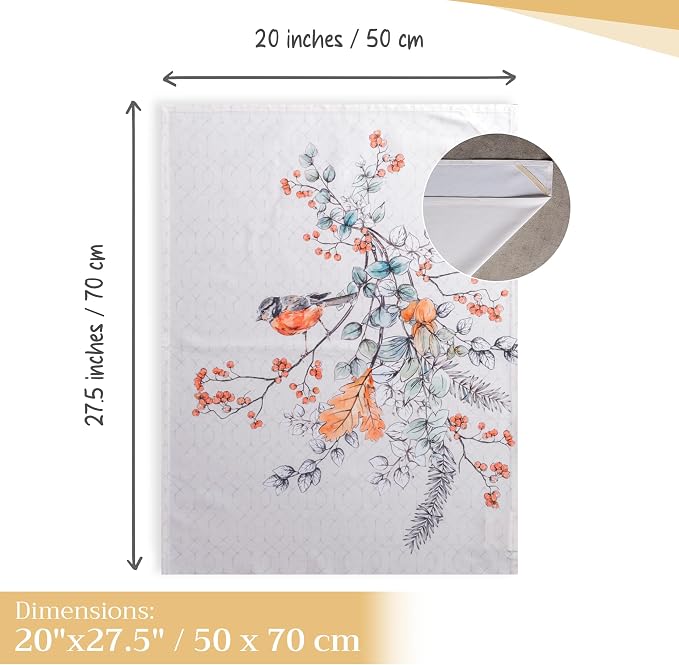 Maison d' Hermine Kitchen Towels Set of 3 Reusable 100% Cotton 27.50" x 20" - Image 4