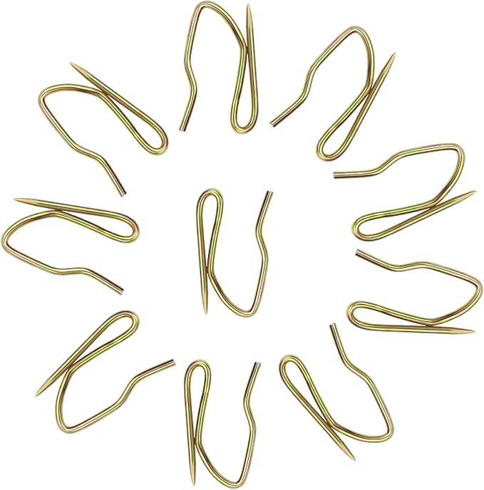 Nydotd 58PCS Rustproof Curtain Hooks, 1 Inch Stainless Steel Pin-On Hooks | - Image 3
