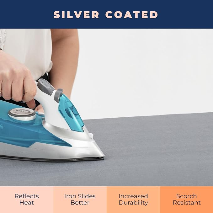 Ironing Board Cover and Pad, 4 Layers Extra Thick Heavy Duty Padded Cover - Image 4