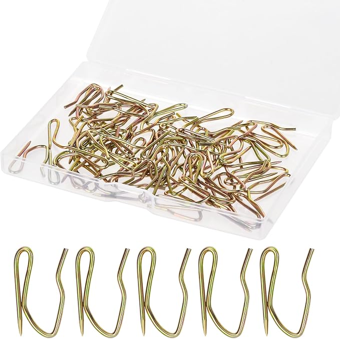 Nydotd 58PCS Rustproof Curtain Hooks, 1 Inch Stainless Steel Pin-On Hooks | by IFD