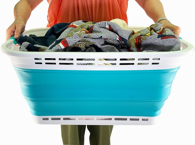 SAMMART 42L Collapsible Plastic Laundry Basket - Image 6