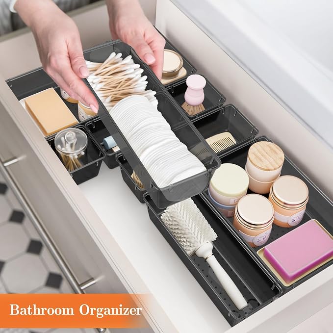 25 PCS Plastic Drawer Organizer, Versatile Organizer Trays & storage Bins | - Image 6