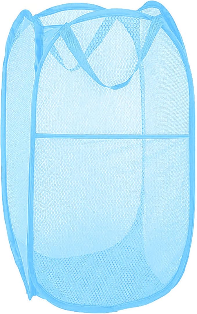 Mesh Laundry Hamper, Pop Up Laundry Basket Portable Collapsible Clothes Storage by Buenod