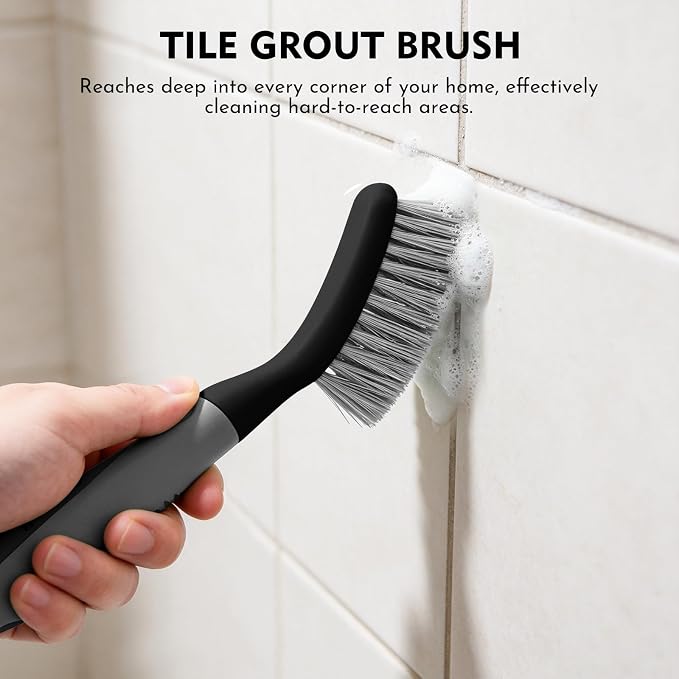SetSail Scrub Brush, Stiff Bristle Cleaning Scrubber, 4 Pack | Durable Bristles - Image 5