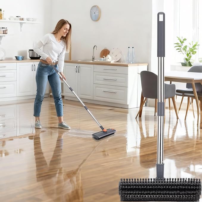 Floor Scrub Brush with 64" Long Handle - Image 7