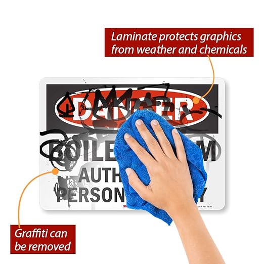 "Danger - Boiler Room, Authorized Personnel Only" Label by SmartSign | 10" x 14" 3M Reflective Laminated Vinyl