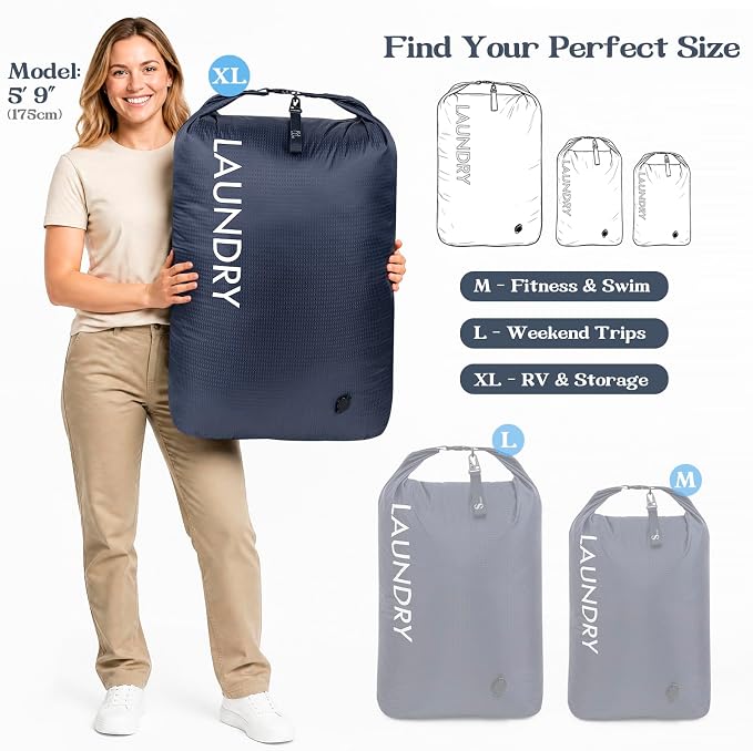 Compression Laundry Bag, Waterproof Travel Storage - Image 2