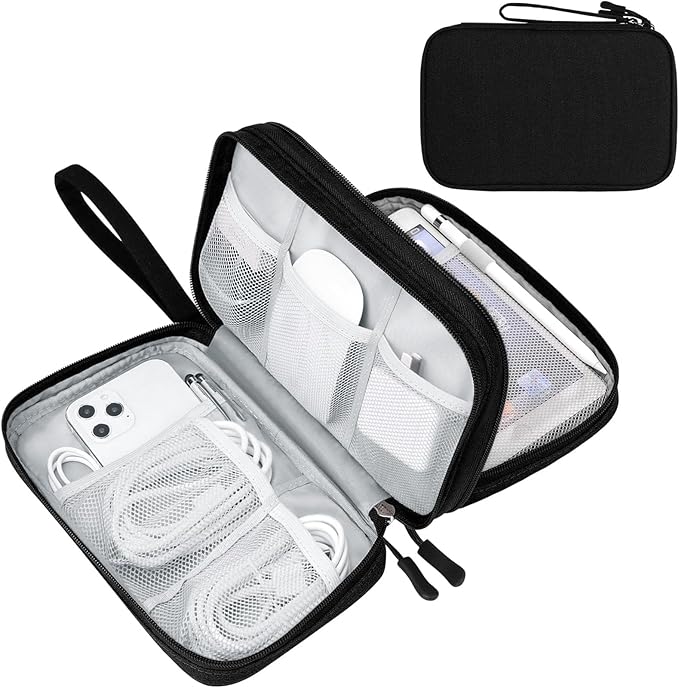 FYY Electronic Organizer, Travel Tech Pouch Bag, Waterproof, Double Layers by FYY