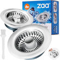 zaa 3 in 1 Kitchen Sink Drain Strainer Stopper Removable Basket Pop-Up by zaa