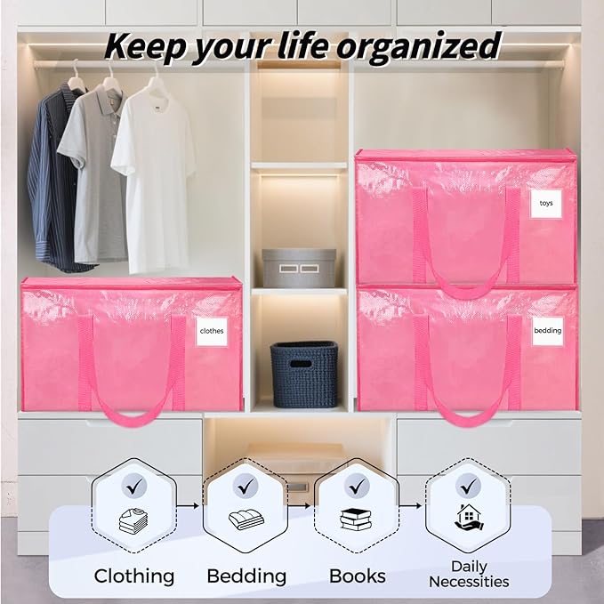 16 Pack Extra Large Clothes Storage Bins - Image 7