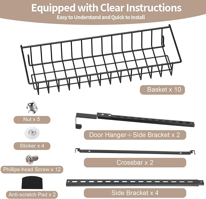 ElegantArray 10-Tier Pantry Door Organizer - Image 8