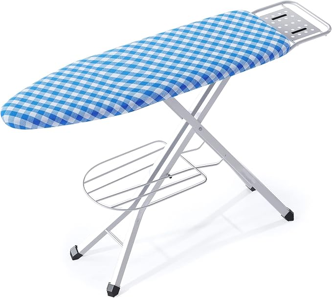 BKTD Full Size Ironing Board, Sturdy Frame, Heat Resistant Cover, Iron Rest by BKTD