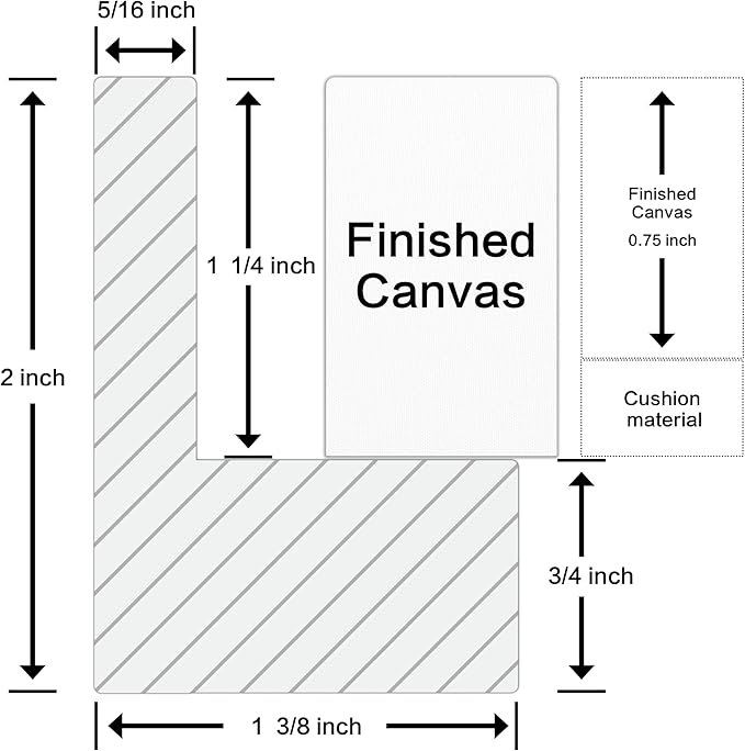 ART Canvas Floater Frame Fits 1”–1.25”Deep Gallery-Wrapped Canvas, Wood-Look Floater Frames for Finished Stretched Canvas Prints, Wall Oil Paintings Artwork for Home Bedroom (Dark Wanut, 18" x 20")
