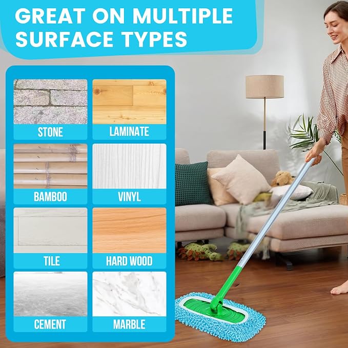 6Pcs Reusable Microfiber Mop Pads Compatible - Image 6