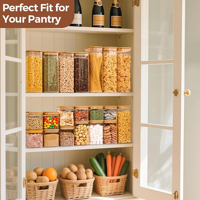 ComSaf Pasta Containers Storage 2.2 Qt, Spaghetti Jar - Image 5