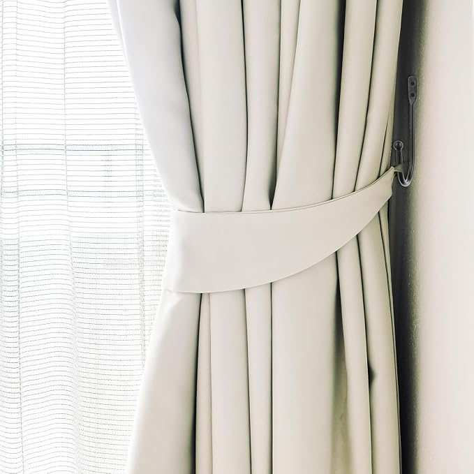 8 Pcs Curtain Tie Backs, Metal Curtain Holdbacks | Wall Mounted, U Shaped - Image 7