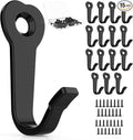 ZAYBOD Heavy Duty Wall Mounted Black Coat Hooks, mudroom Hooks, Backpack Hooks by ZAYBOD