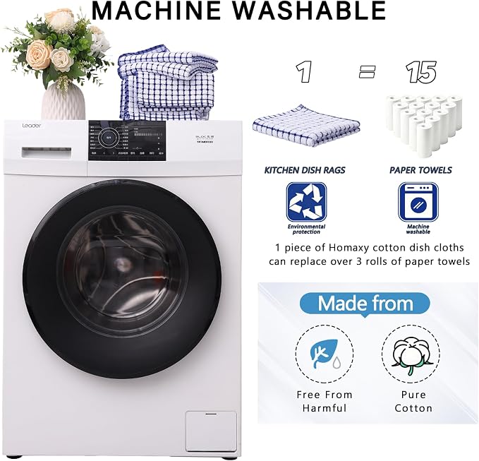 Homaxy Kitchen Towels and Dishcloths Set - Image 9