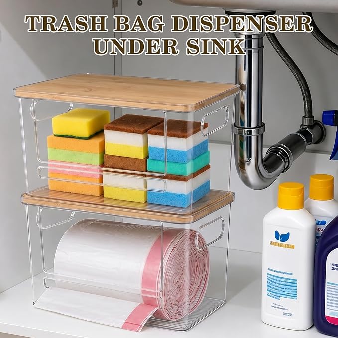 Trash Bag Dispenser Under Sink Organizer - Image 4