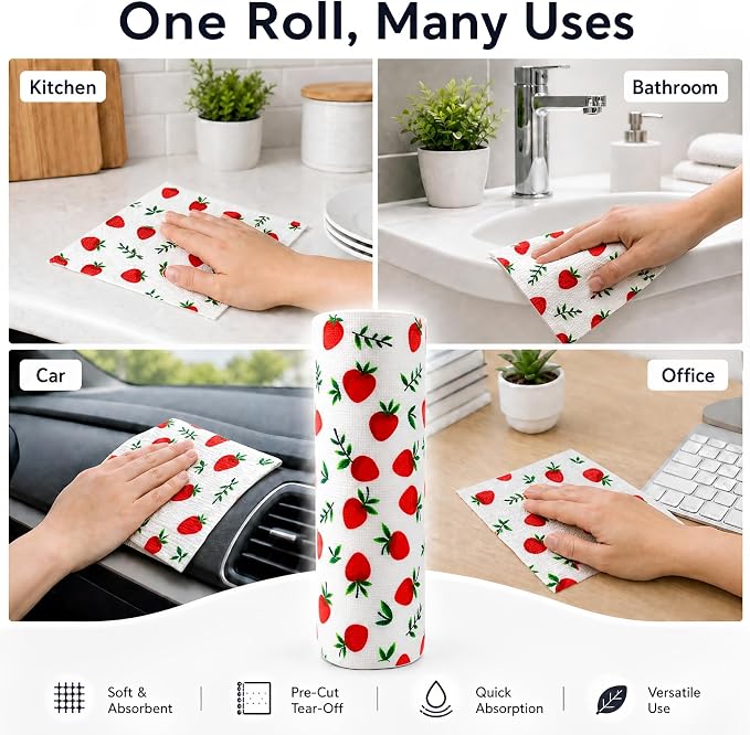 20 Pack Microfiber Cleaning Cloths, Reusable and Highly Absorbent Multi-Purpose - Image 5